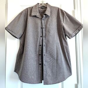 ❤️ Mens Murano short sleeve button-down slim fit shirt size XL